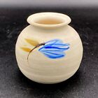 Studio Art Pottery Small Hand Painted Asian Style Jar Bud Vase Signed Chuttle?