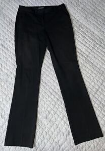 Express Columnist Barely Boot Black Pants Mid Rise Dress Slacks Size 10L/10L