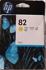 GENUINE HP82 YELLOW INK PRINT CARTRIDGE 28ml CH568A HPDESIGNJET SEALED BOXED