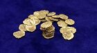 Indo-Dutch Gold Fanam Kingdom of Cochin 1795-1850 14k .585 .375 Gram Coins KM 10