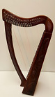 31 Inch Tall Celtic Irish Knee Harp 19 Strings Solid Wood Free Bag Strings Key