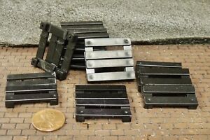 Eight Plastic Black PALLETS  1:43 (O) SCALE  READY FOR DISPLAY!