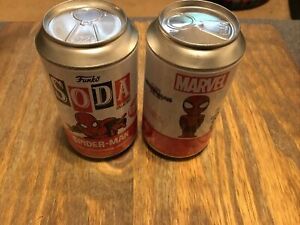 Lot Of 2 SPIDERMAN NO WAY HOME FUNKO SODA MARVEL VINYL FIGURE Sealed In Can