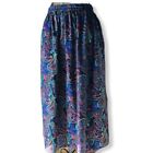Vintage Hampton East Paisley Skirt Classic Midi-Length Size 9