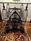 Large Vintage Victorian Style Birdcage with Turrets - Glass Top Included.