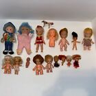 17 Vintage Mixed Lot Of Pee Wee, Uneeda And  Unnamed Very Old Dolls