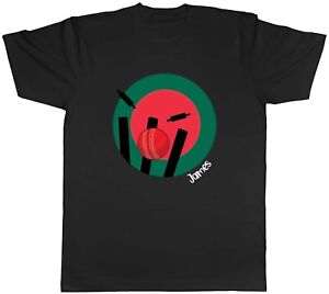 Personalised Cricket Bangladesh Sports Mens Unisex T-Shirt Tee Gift