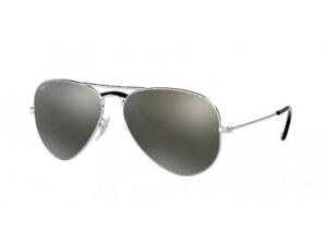 Ray-Ban Aviator Classic Polarized Grey Mirror 58 mm Sunglasses RB3025 003/59 58