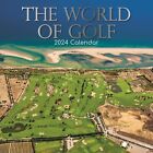 2024 Square Wall Calendar, The World of Golf, 16-Month Lifestyles Theme 12x12