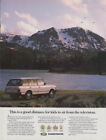 Good distance for kids to sit from the TV: Range Rover County LWB ad 1993