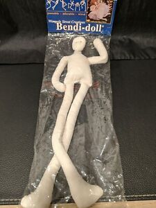 Vtg 1990's Wimpole Street Creations Bendi-Doll Cloth Wired Poseable 14