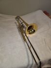 Jupiter 528l Bb Valve Trombone - Lacquered Brass Body And + Trombone Case