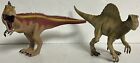 Papo T-Rex & Schleich Spinosaurus Lot Dinosaur Figures Articulate Jaws Lot Of 2
