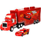 Set of 2 Disney Pixar Cars No.95 Lightening Mcqueen & Mack Truck Toys 1:55 Car