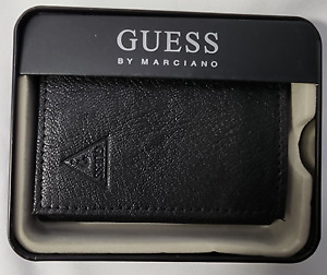 GUESS by MARCINANO MENS TRI-FOLD WALLET- GENUINE LEATHER - BRAND NEW - FREE SHIP