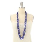 New Rara Avis by Iris Apfel Chained Resin Chain Linked Link Necklace Purple