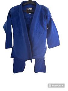 Fuji Kimono Gi & Gear Adult A-1 Size Textured Top with Pants Blue Pre-owned EUC