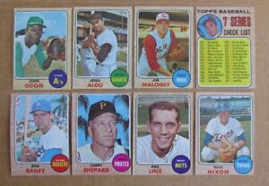 1968 TOPPS BASEBALL CARD SINGLES #286-598 COMPLETE YOUR SET U-PICK NEW LISTING