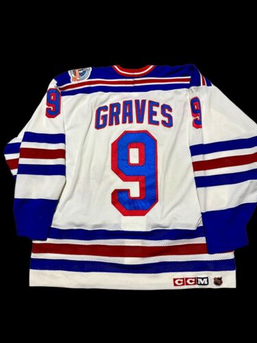 New ListingNew York Rangers Adam Graves Home White Jersey With 1994 Stanley Cup Final Patch