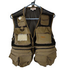 Orvis Fly Fishing Vest Mesh 12 Pocket Size S With Orvis Fishing School Pin