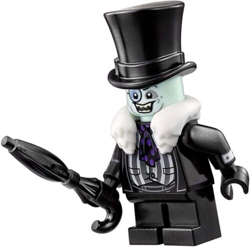 LEGO Penguin Minifigure w/ Umbrella & Smile 70909 DC Batman Villain sh314 [New]