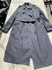 Trench Coat, Men’s US Army Issue, 42R, Black, Removable Nylon Lining