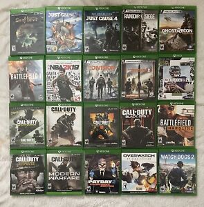 New ListingMicrosoft Xbox One Console Lot Of 20 Games FREE SHIPPING!