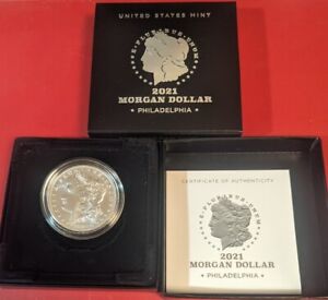 2021 P Philadelphia Morgan Silver Dollar with Box and COA