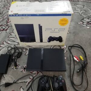 Sony PS2 PlayStation 2 Slim REGION FREE (PLAY USA + JAPAN + EURO GAMES) + Cables