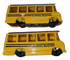 2 Corgi Junior Mercedes Benz School Buses Model 15 Circa 1980/85 Play Worn 12709