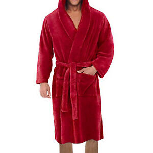 Plush Bathrobe Coldproof Long Thickened Warm Bath Robe Homewear