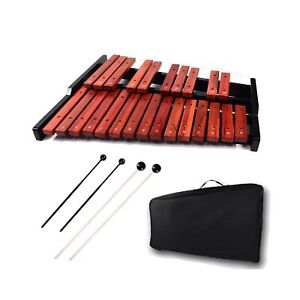 25 Note Xylophone Wooden Glockenspiel Xylophone with Mallet Professional Perc...