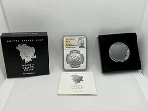2023 Peace Silver Dollar NGC MS 70 With Box And COA