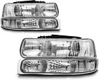 Headlight Assembly Compatible with 1999-2002 Chevy Silverado 1500 2500/2000-2006
