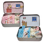 Easter Tiny Bunny Plush Toy Pocket Tin,Stuffed Tiny Rabbit In A Box