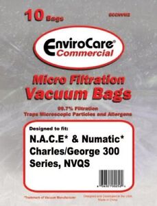 EnviroCare Micro Filtration Vacuum Bags, 10 Pack, Fits HENRY, JAMES, HETTY, B...