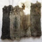 5PCS Real Farm Rabbit Skin Pelts Fur Hides Natural Soft Leather Tanned DIY Craft