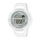 Casio LWS1200H-7A1V, Women's Digital Watch, 100 Meter WR, White Resin, 3 Alarms