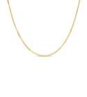 Olive & Chain Solid 14k Gold Box Chain Necklace (16 18 20 24 inch, Mens Womens)
