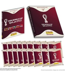 PANINI WORLD CUP QATAR 2022 TREASURE BOX - Hardcover Album & 18 Sticker Packs