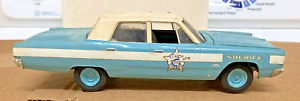 Vintage Johan 68 Plymouth Fury Police GC-1300 Built/Painted No Box Incomplete