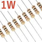 10pcs 1W 5% Carbon Film Resistors Choose From 48 Values 1W Ship from US