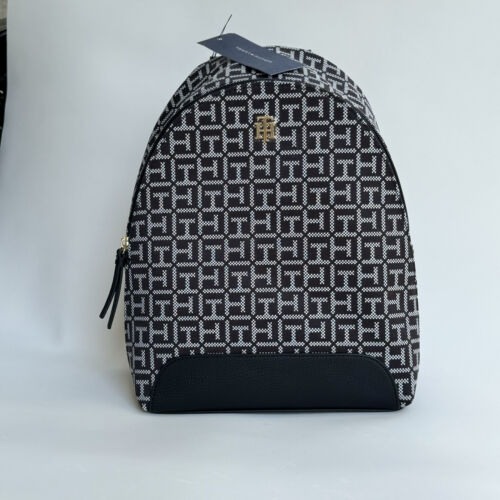 Tommy Hilfiger Logo Black women's bag Backpack 69j9477