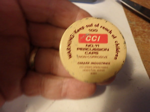 9Y - vintage CCI tin- No. 11 Percussion Caps empty