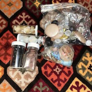 New ListingLot of Vintage Antique Buttons Collectible In Glass Jar  - Fast Shipping!