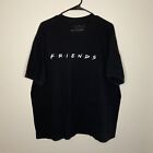Friends TV Show Official Sitcom 100% Cotton Black T-Shirt - Size 2XL