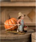 Bethany Lowe Paulie Pulling Pumpkin Thanksgiving Boy Figure TD3159