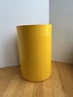 Vtg KARTELL G. Colombini Space Age Waste Bin Trash Can Vase Planter Yellow