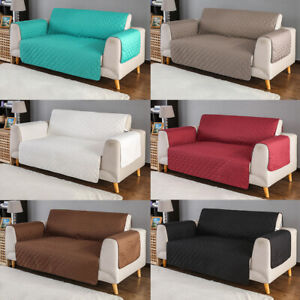 Quilted Sofa Cover Slipcover Waterproof Couch Pet Kid Pad Mat Protector Antislip