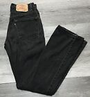 Vintage Levi’s 517 Boot Cut Flare Denim Jeans Black 30x34